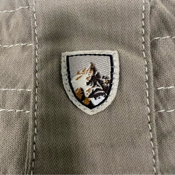 KUHL Outdoor Tan Hiking Shorts | Snap Button, Zip & Drawstring | Women’s Sz 10 - Picture 9 of 10